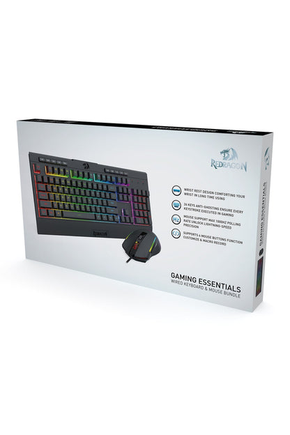 REDRAGON - S151 Essential Gaming Combo - black