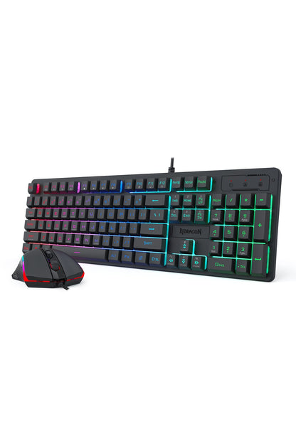 REDRAGON - S107-RGB-BA Membrane KB Combo - black