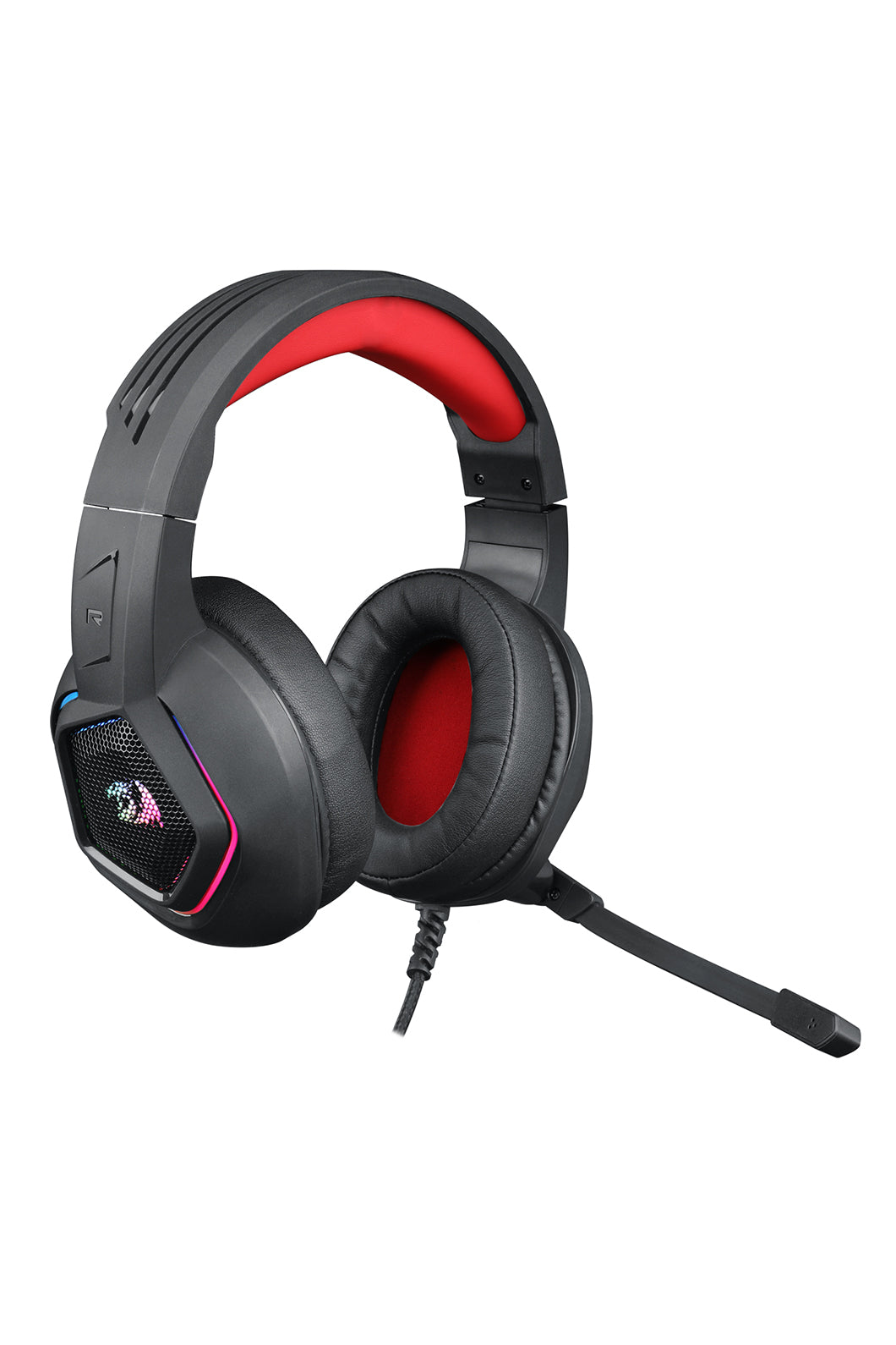 REDRAGON - Redragon H280 Medea Black Over-Ear RGB Wired Gaming Headset - black