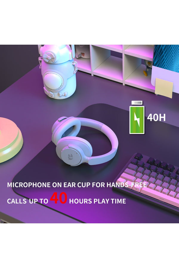 REDRAGON - Redragon H610W VibeCore 600X White ANC Wireless Headphone - white