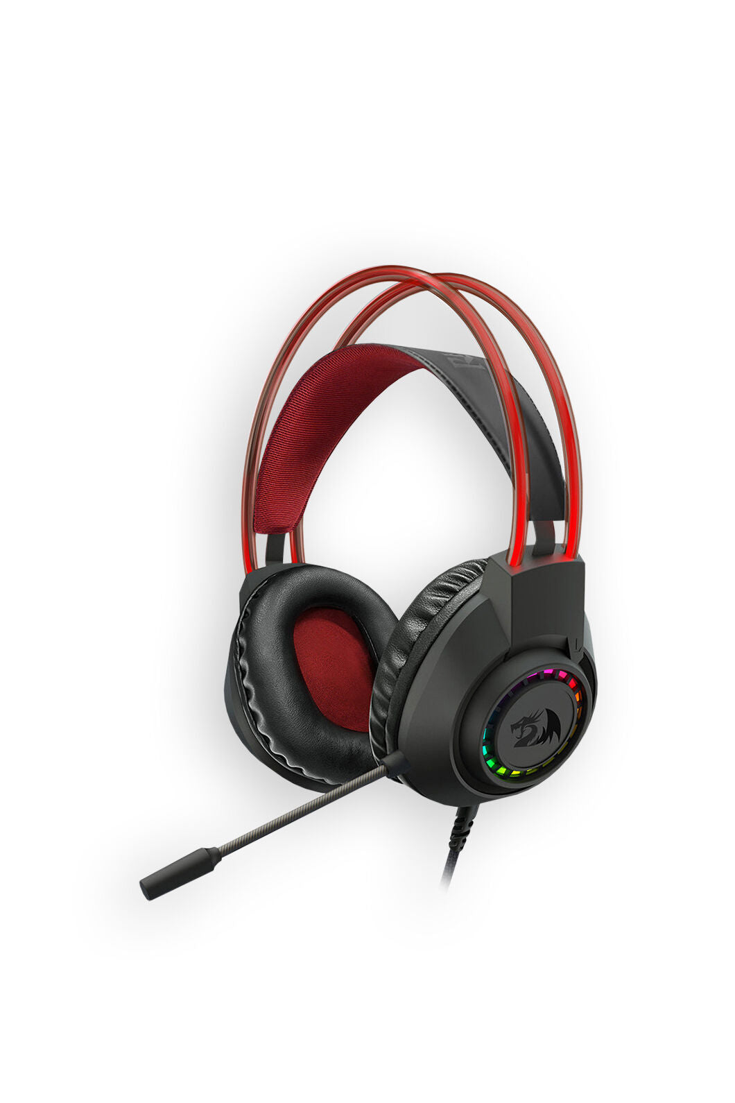 REDRAGON - Redragon H231 Scream Black Over-Ear Stereo RGB Gaming Headset - black
