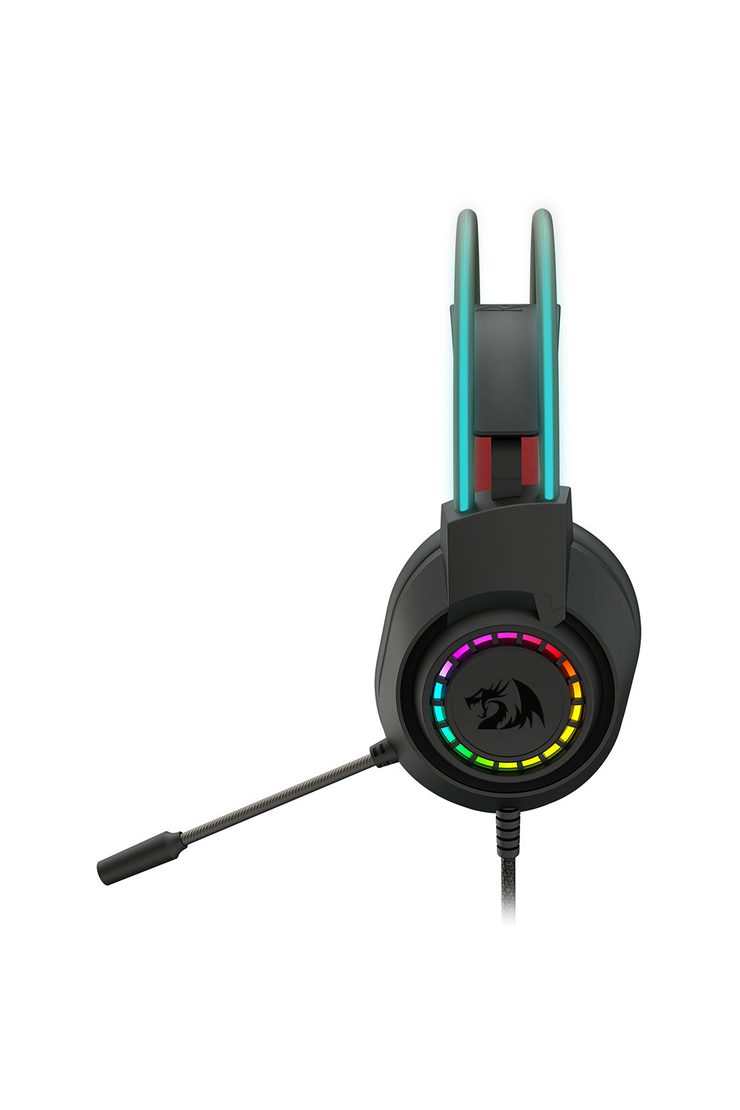 REDRAGON - Redragon H231 Scream Black Over-Ear Stereo RGB Gaming Headset - black