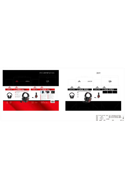 REDRAGON - H540Pro LunaPro W/less Headset - black