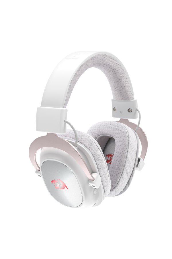 REDRAGON - Redragon H510W RGB Pro Zeus White 7.1 Surround Sound Gaming Headphone - white