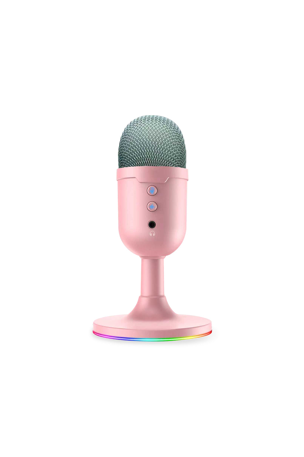 REDRAGON - Redragon GM303P Pulsar Pink Compact RGB USB Studio Microphone - pink