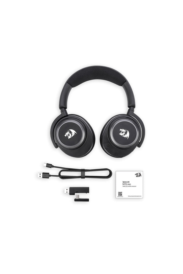 REDRAGON - Redragon NYX PRO H891 Black Tri-Mode Wireless Gaming Headset - black