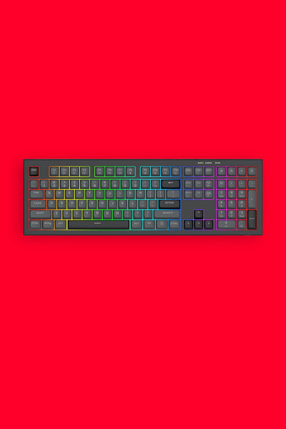 REDRAGON - K518GB-RGB Crux 108K KB - grey