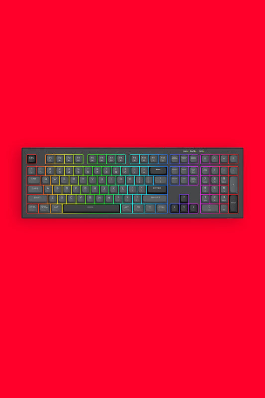 REDRAGON - K518GB-RGB Crux 108K KB - grey