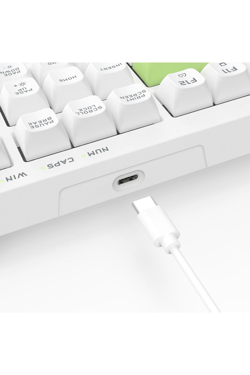 Redragon K518W-RGB Crux White 108-Key Wired RGB Gaming Keyboard
