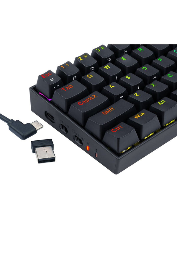 REDRAGON - Redragon K530RGB-Pro Draconic Elite Black 60% Wireless Mechanical Keyboard - black