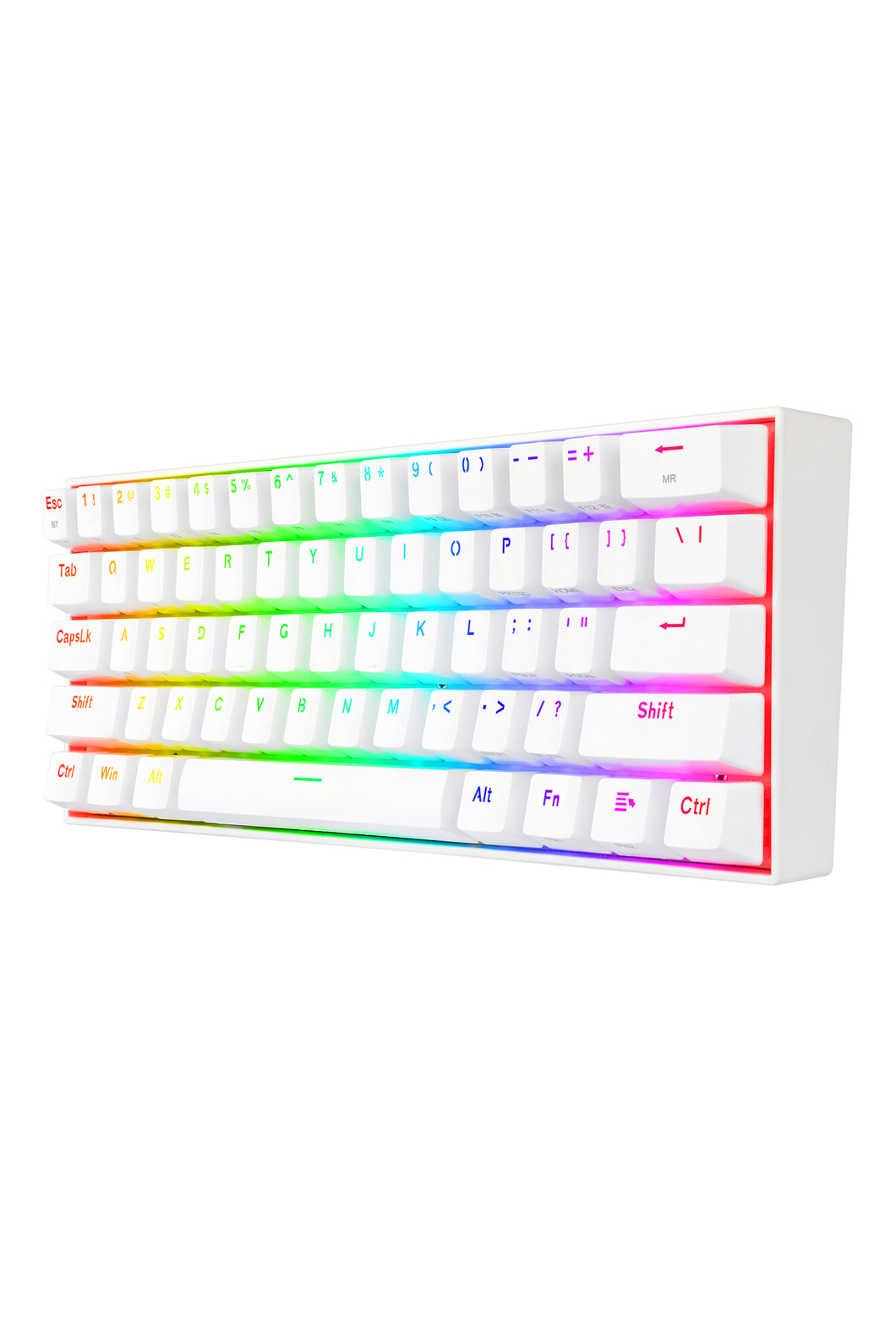 REDRAGON - Redragon K530WRGB-Pro Draconic Elite White 60% Wireless Mechanical Keyboard - white