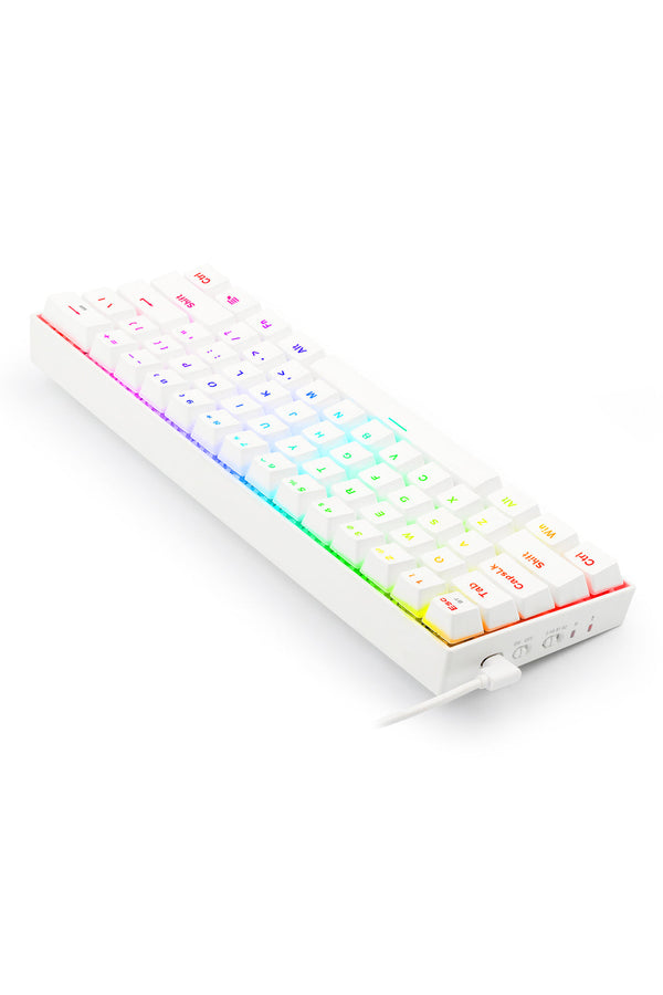 REDRAGON - Redragon K530WRGB-Pro Draconic Elite White 60% Wireless Mechanical Keyboard - white
