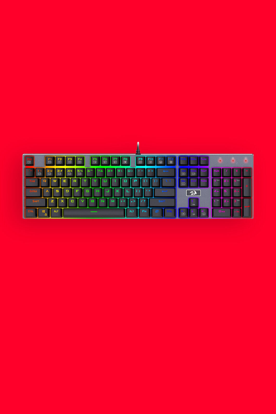 REDRAGON - K556RGB Devarajas Metal KB - black