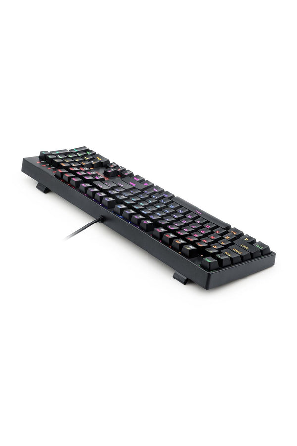 REDRAGON - Redragon K582RGB Surara Black Full-Size Wired Mechanical Keyboard - black