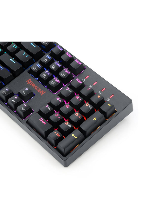 REDRAGON - Redragon K582RGB Surara Black Full-Size Wired Mechanical Keyboard - black