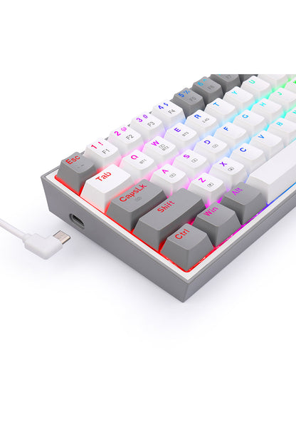REDRAGON - K616-RGB Fizz Pro 65% KB - white-grey