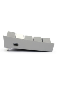 REDRAGON - Redragon K616-RGB Fizz Pro White Grey 65% Tri-Mode Wireless Mechanical Gaming Keyboard - white-grey