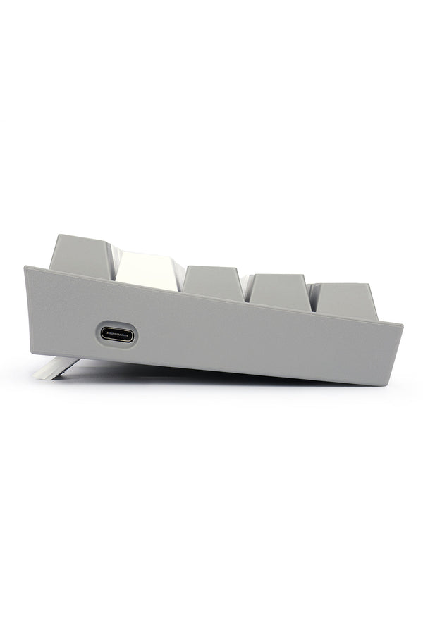 REDRAGON - Redragon K616-RGB Fizz Pro White Grey 65% Tri-Mode Wireless Mechanical Gaming Keyboard - white-grey