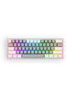 REDRAGON - Redragon K617-RGB Fizz Grey/White 60% Wired Mechanical Gaming Keyboard - grey-white