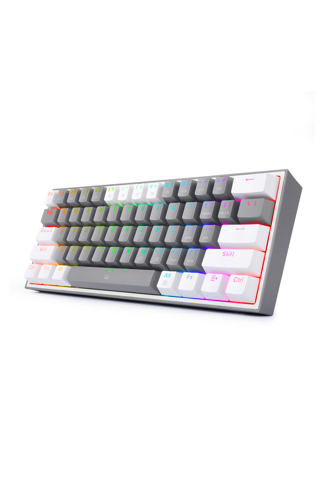 REDRAGON - K617-RGB Fizz 61Key Wired KB - grey-white