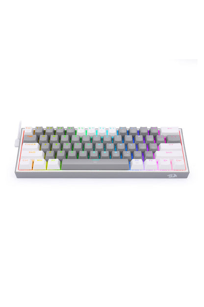 REDRAGON - K617-RGB Fizz 61Key Wired KB - grey-white
