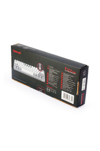 REDRAGON - Redragon K617-RGB Fizz White/Grey 60% Wired Mechanical Keyboard - white-grey