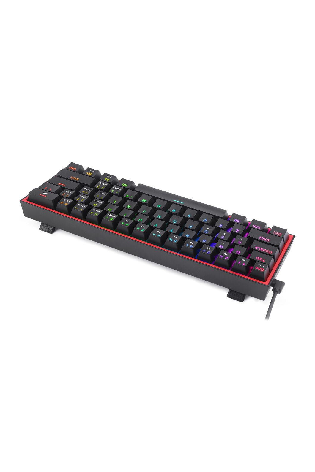 REDRAGON - K617-RGB Fizz 61Key Wired KB - grey