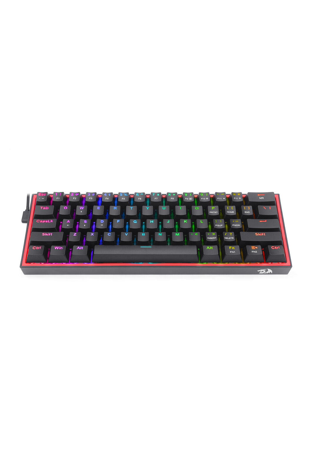 REDRAGON - K617-RGB Fizz 61Key Wired KB - grey