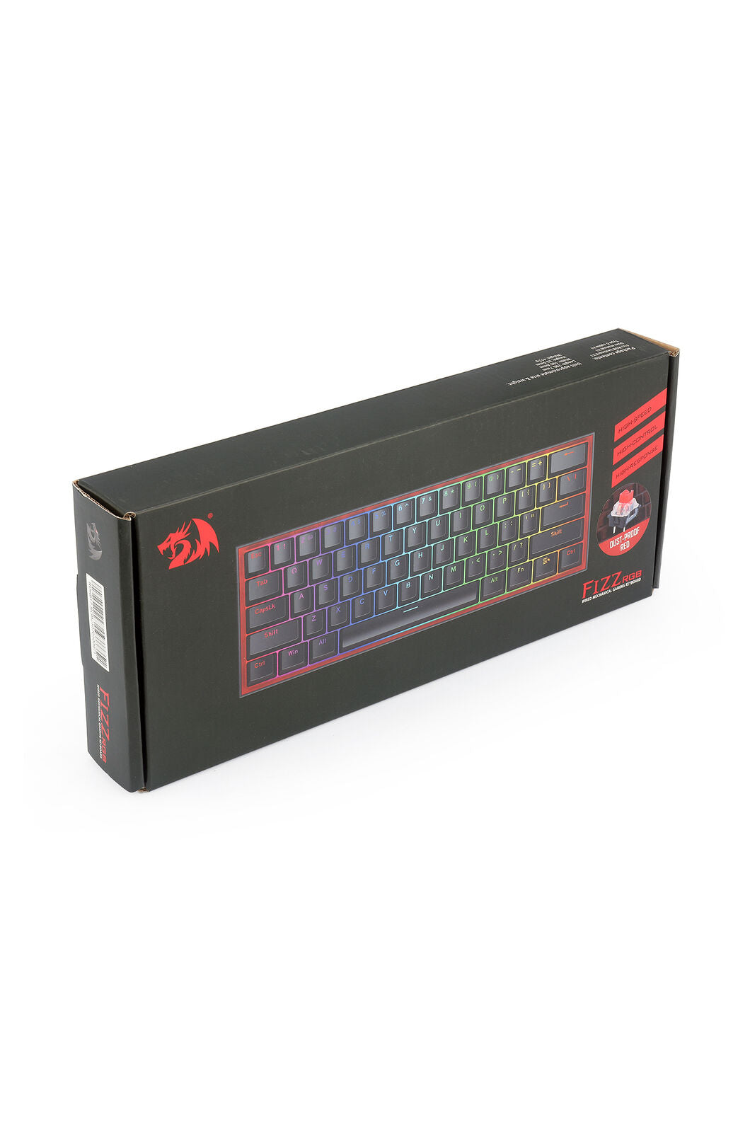 REDRAGON - K617-RGB Fizz 61Key Wired KB - grey