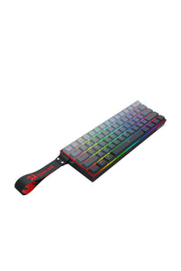 REDRAGON - Redragon K617GGB-RGB-MP Fizz Grey 60% Rapid Trigger Magnetic RGB Gaming Keyboard - grey