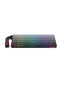 REDRAGON - Redragon K617GGB-RGB-MP Fizz Grey 60% Rapid Trigger Magnetic RGB Gaming Keyboard - grey