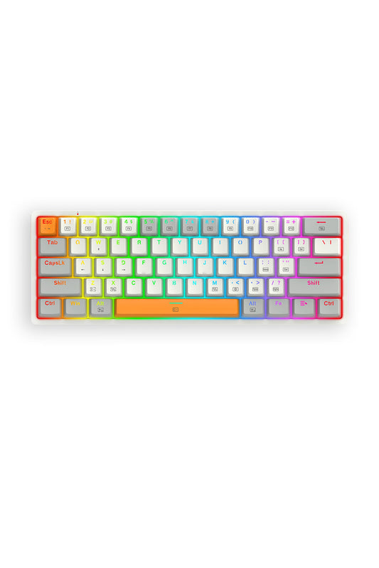 REDRAGON - K642WGO-RGB Akali 61Key KB - white