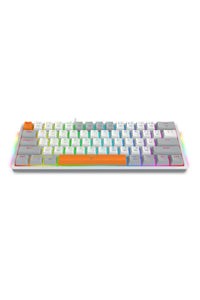 REDRAGON - Redragon K642WGO-RGB Akali White 60% Wired Hot-Swappable Mechanical Gaming Keyboard - white