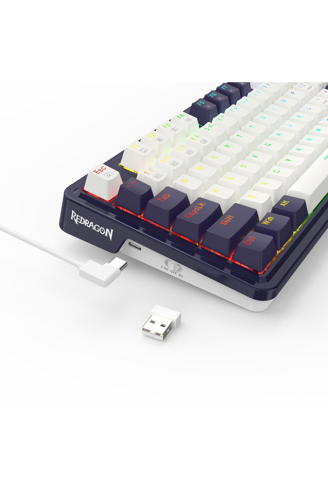 Redragon K673WB-RGB Pro Black 75% Gasket Mechanical Keyboard