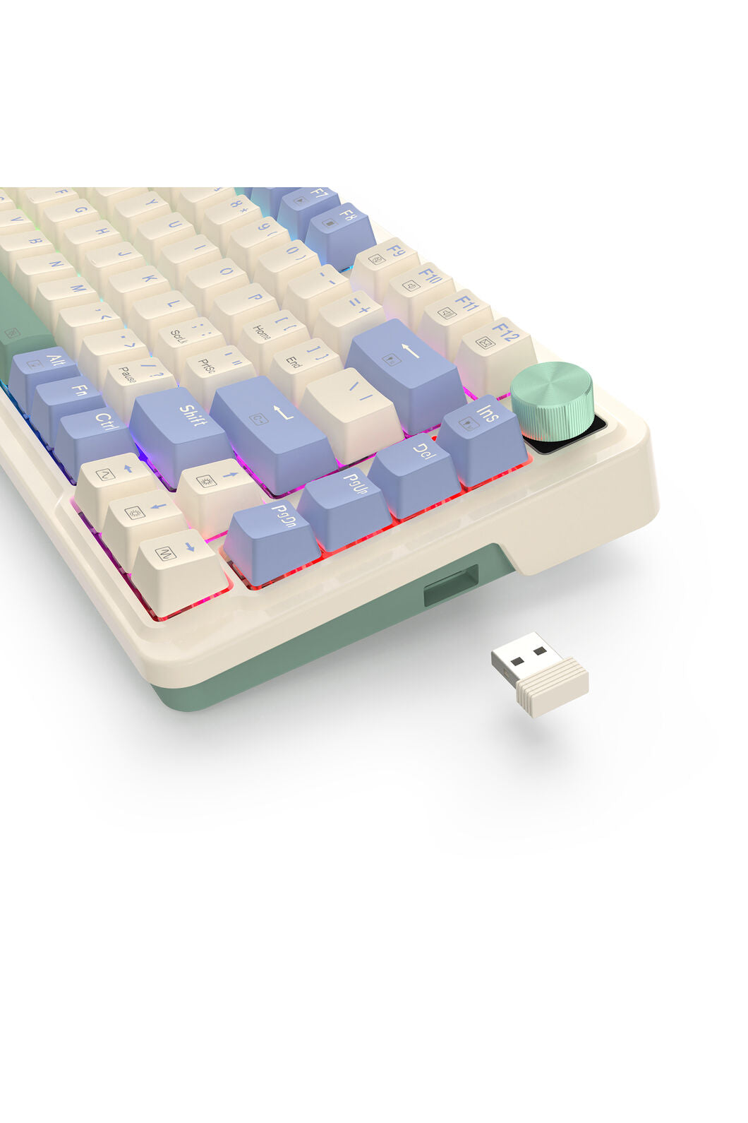 REDRAGON - K673WB-RGB-PRO 75% gasket KB - white