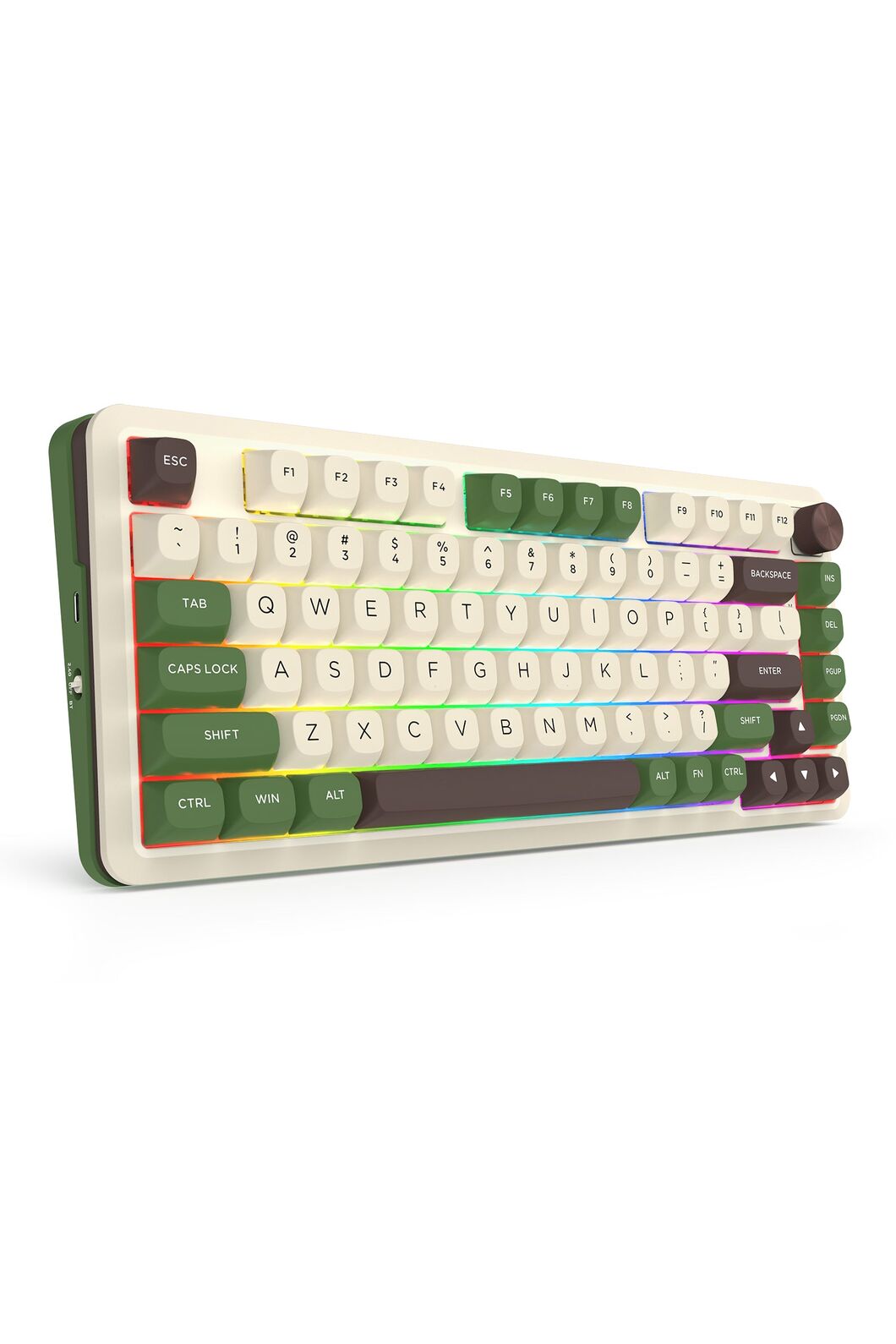 REDRAGON - Redragon K681CGC-RGB Pro Cyrus Beige 75% Gasket Mechanical Keyboard - beige