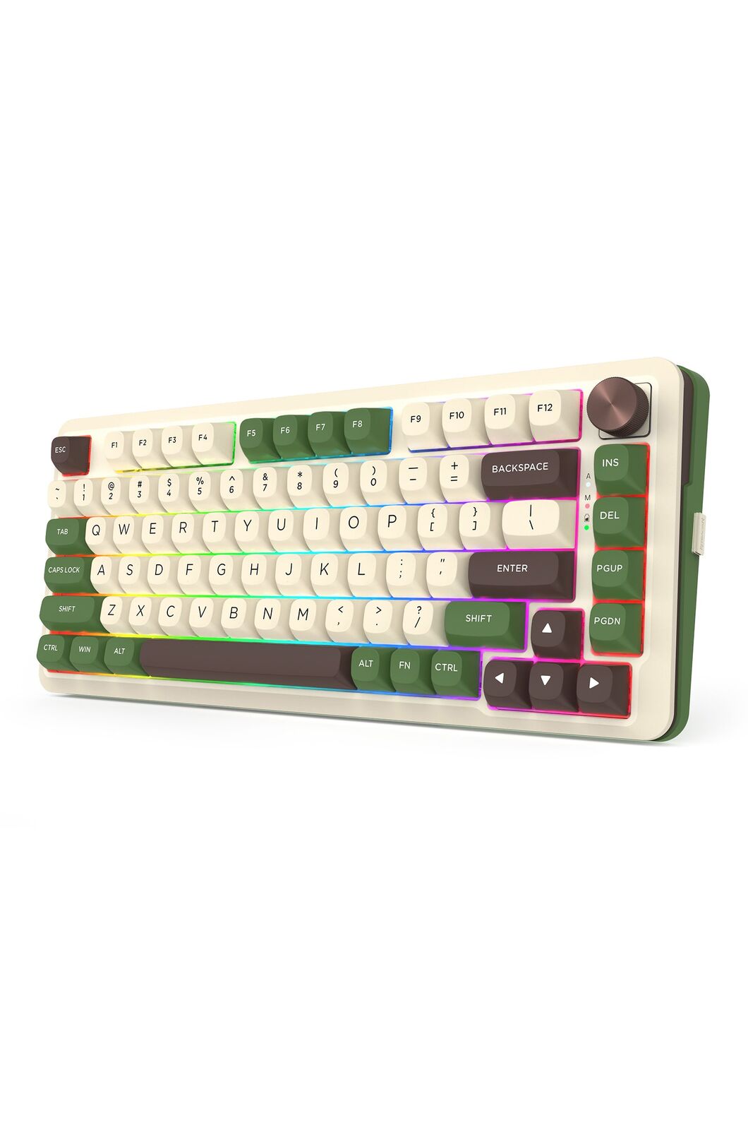 REDRAGON - Redragon K681CGC-RGB Pro Cyrus Beige 75% Gasket Mechanical Keyboard - beige