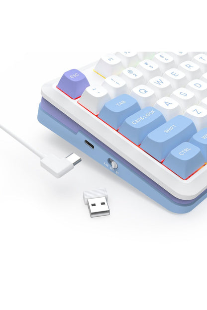 REDRAGON - K681WBP-RGB-PRO Cyrus 75% KB - beige