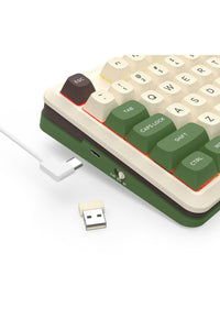 REDRAGON - Redragon K681CGC-RGB Pro Cyrus Beige 75% Gasket Mechanical Keyboard - beige