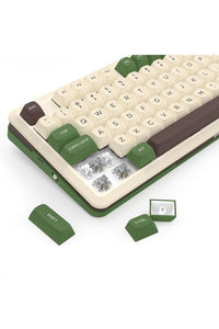 REDRAGON - Redragon K681CGC-RGB Pro Cyrus Beige 75% Gasket Mechanical Keyboard - beige
