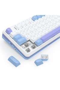 REDRAGON - Redragon K681WBP RGB Pro Cyrus Purple 75% Gasket Wireless Mechanical Keyboard - purple