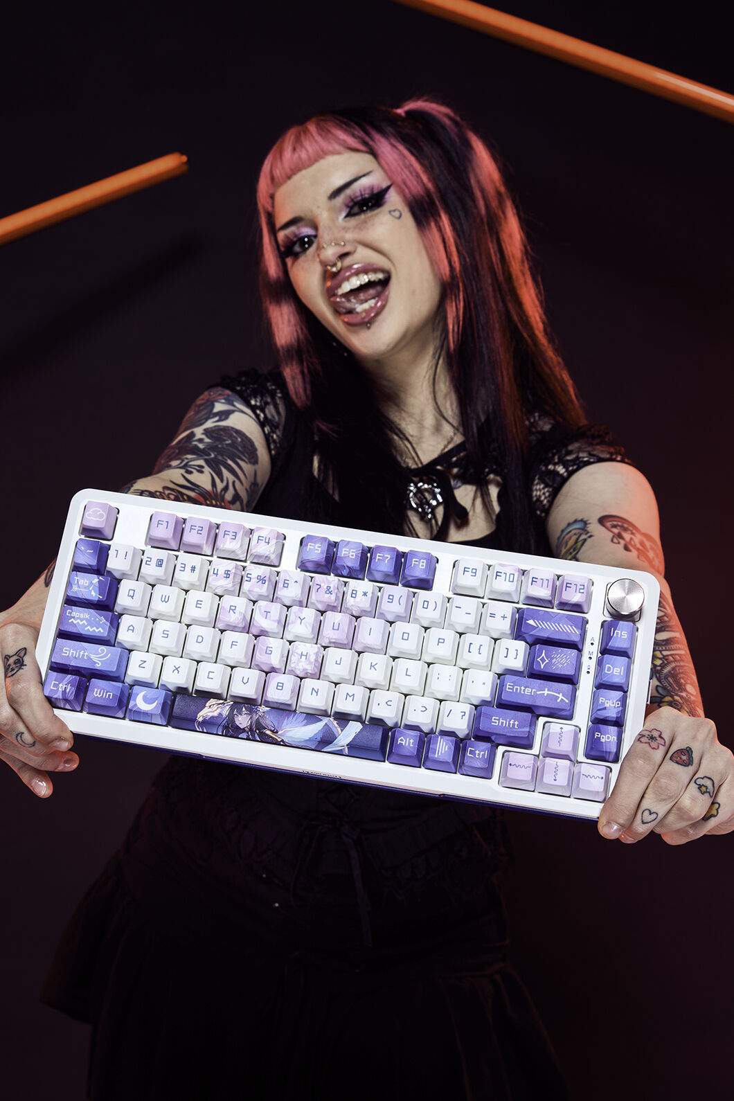 REDRAGON - K681AGC-RGB-PRO Cyrus 75% KB - deep-purple