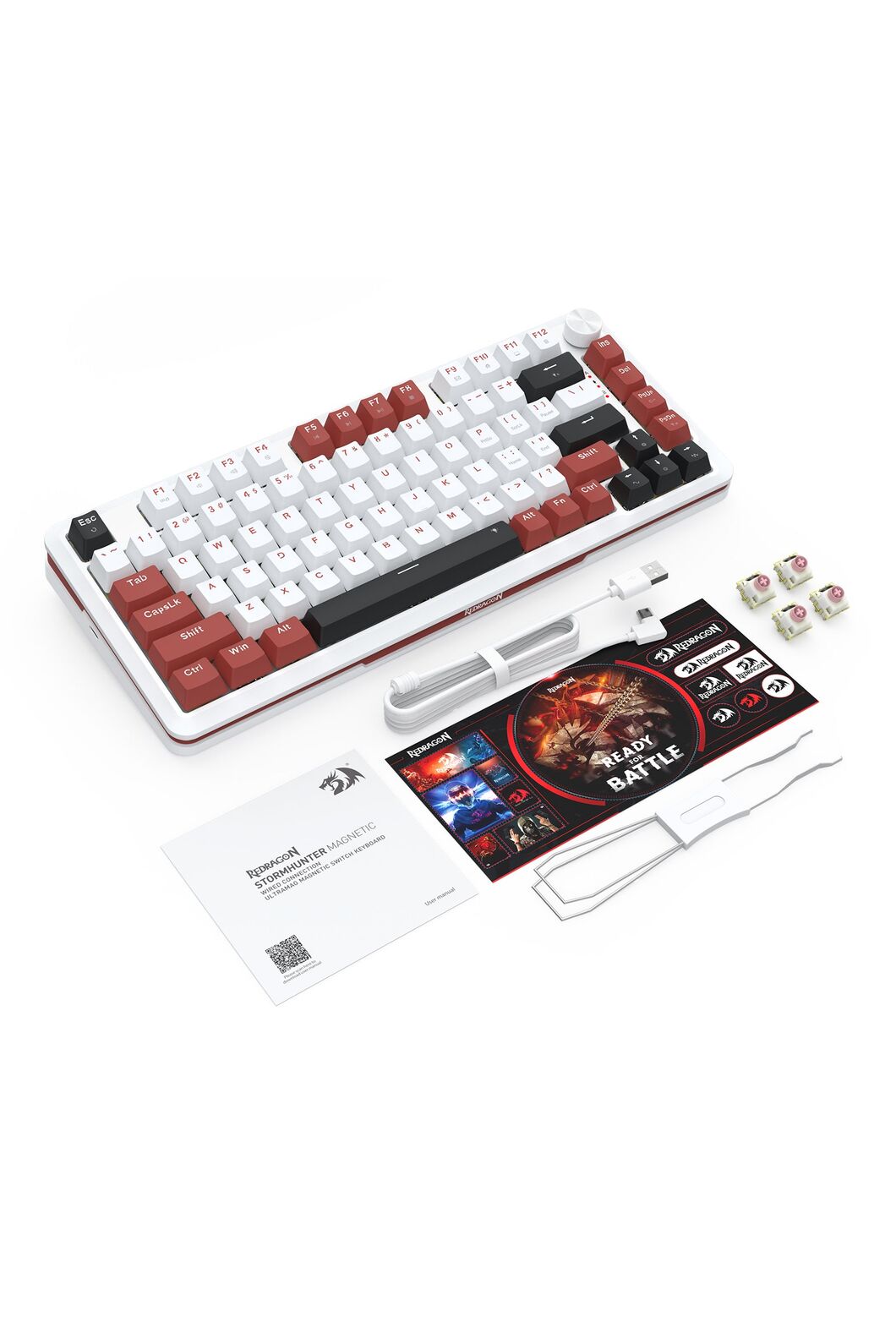 REDRAGON - K721WRB-RGB-M StormhunterRT KB - red