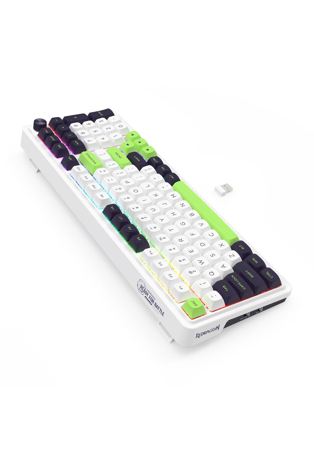 REDRAGON - K686WGB-RGB-MAX EISA 98+1 KB - green