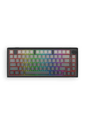 REDRAGON - Redragon K687GG RGB Pro Freyja Grey Aluminum Gasket Mechanical Keyboard - grey