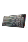 REDRAGON - Redragon K687GG RGB Pro Freyja Grey Aluminum Gasket Mechanical Keyboard - grey