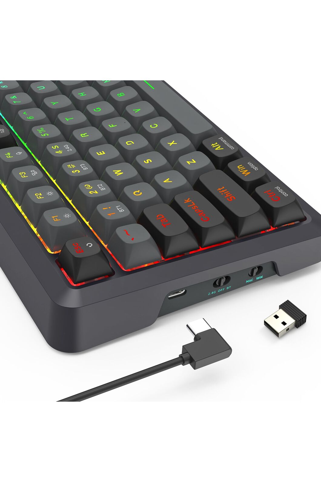 REDRAGON - K688GB-RGB-PRO Bragi Gasket KB - black