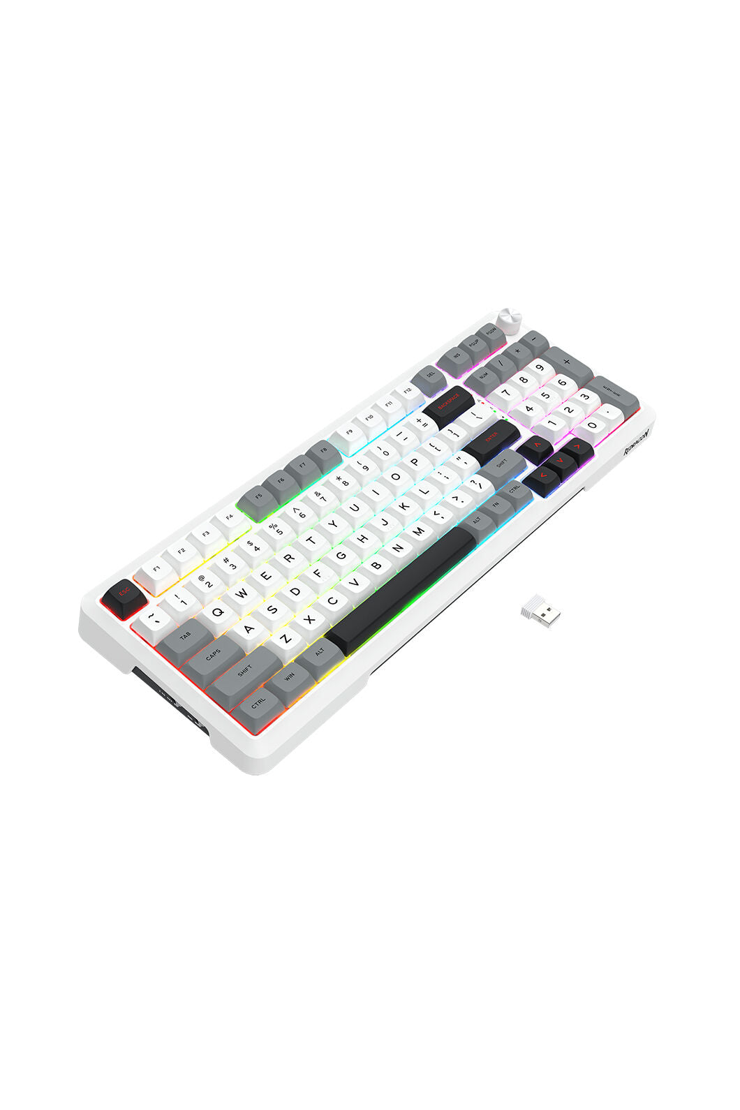REDRAGON - K689WGL-RGB-PRO BragiGaskey KB - white