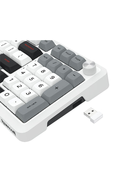 REDRAGON - K689WGL-RGB-PRO BragiGaskey KB - white