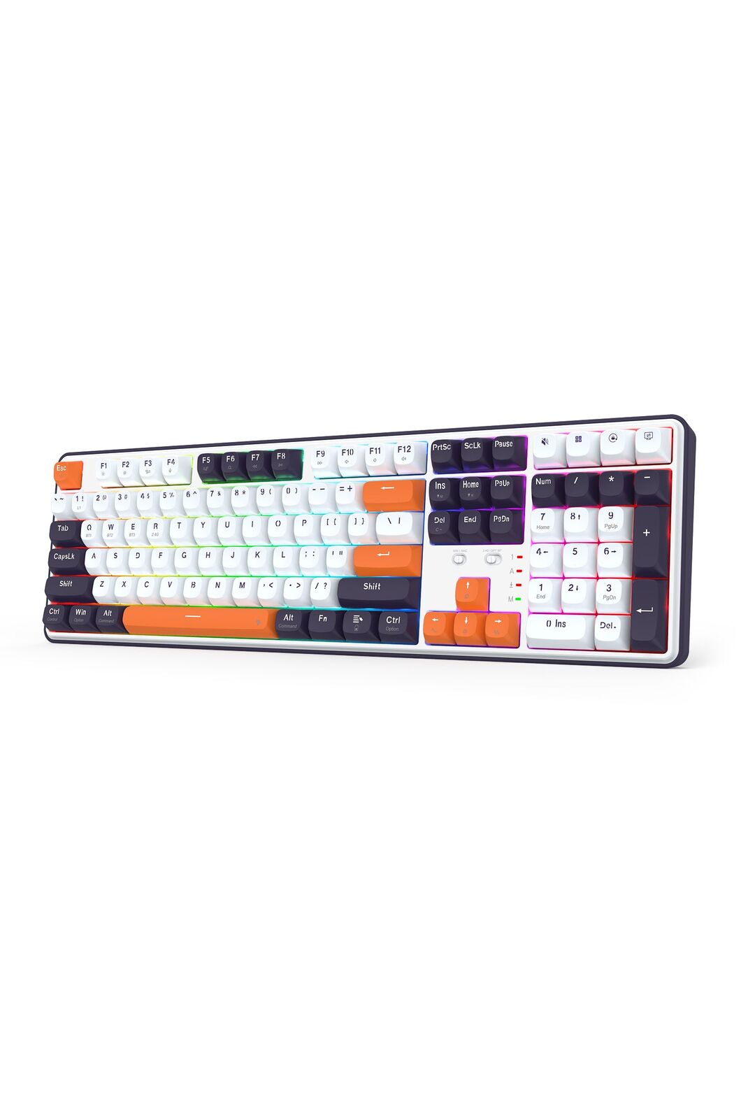 Redragon K689WBO RGB Pro Wyvern White 108-Key Gasket Wireless